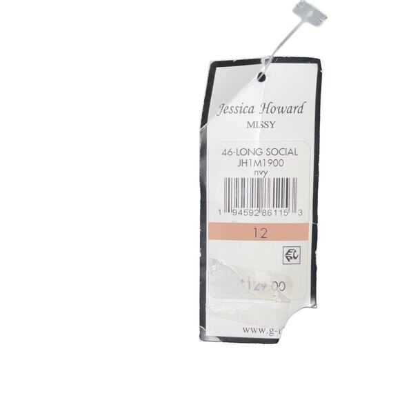 JESSICA HOWARD Zippered Sequined Lace Floral Long Sleeve Maxi Evening  Dress - Picture 9 of 9